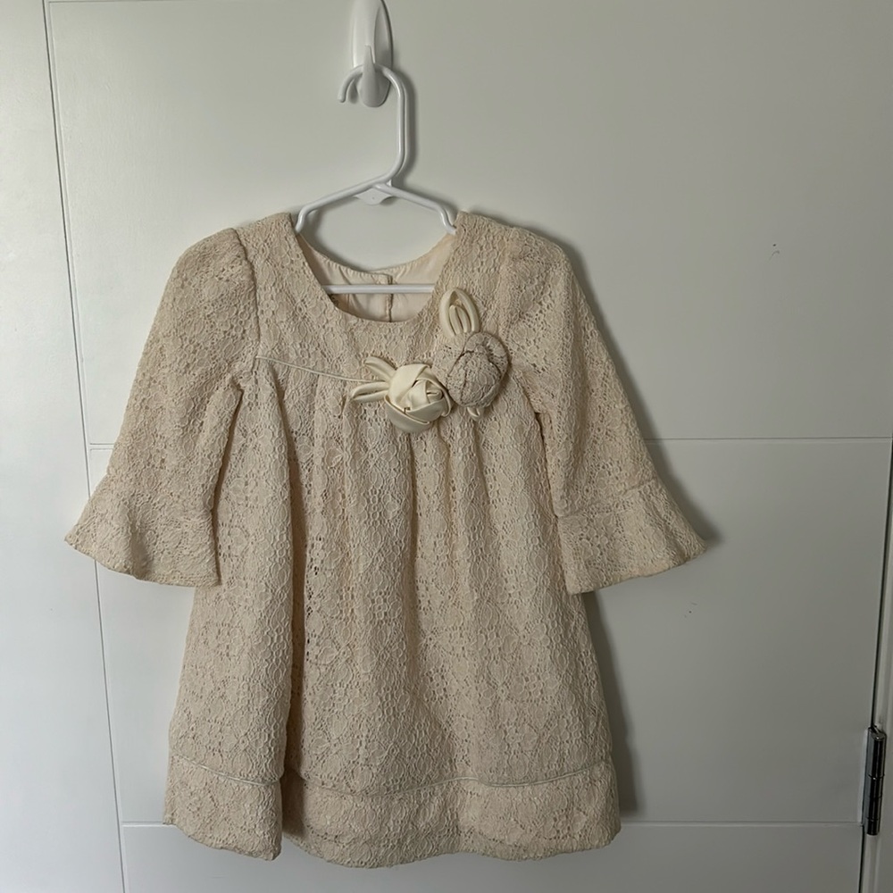 Laura Ashley Cream Ivory Lace Dress